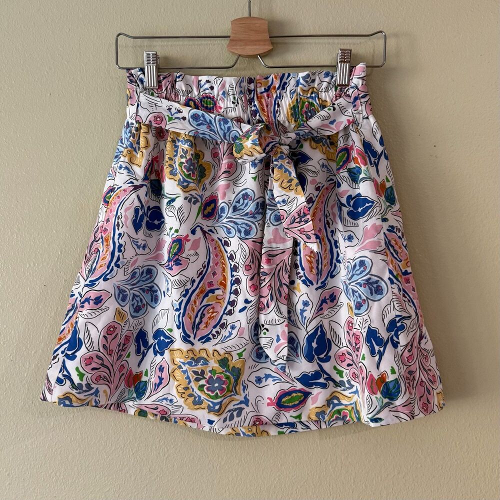 Molly Bracken Women's Paisley Floral Mini Skirt XS